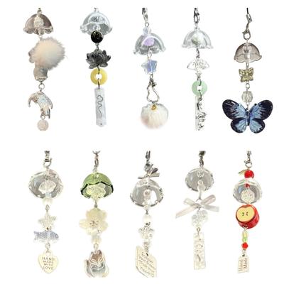 Unique Designs Beaded Phone Charm Stylish Handmade Phone Cord Phone Lanyard Charm For Commuting And Social Event