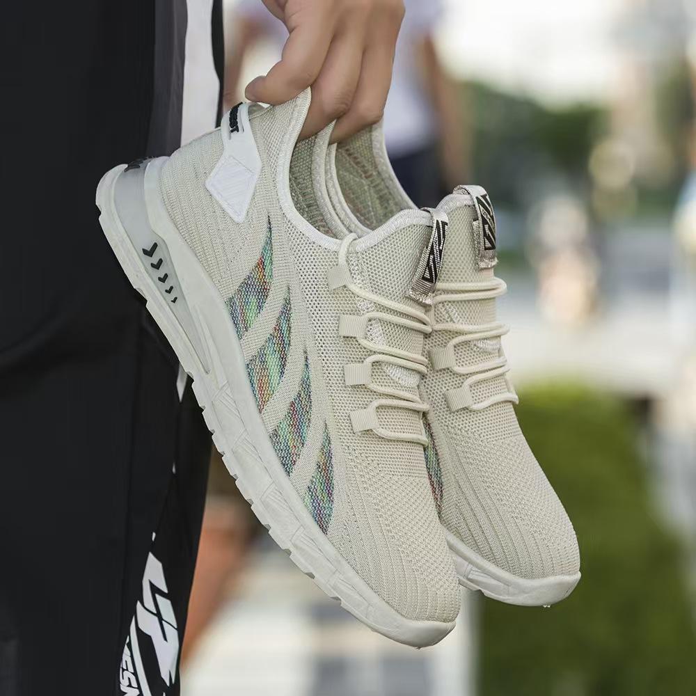 Herenschoenen Grote Maat Comfortabele Lage Top Veelzijdige Casual Sneakers Losse Dunne Ademende Schoenen 41