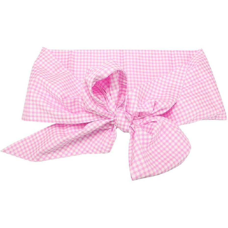 Zerodis Baby Swaddle Wrap Sash, Cotton Maternity Bowknot Newborn Infant Blanket for Photo Shot, Receiving Blankets, Light Plaid Light Pink Plaid