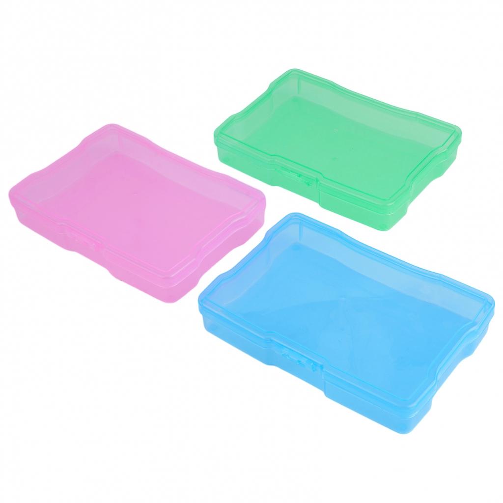 1pcs Photo Storage Box Buckle Design Multiple Color