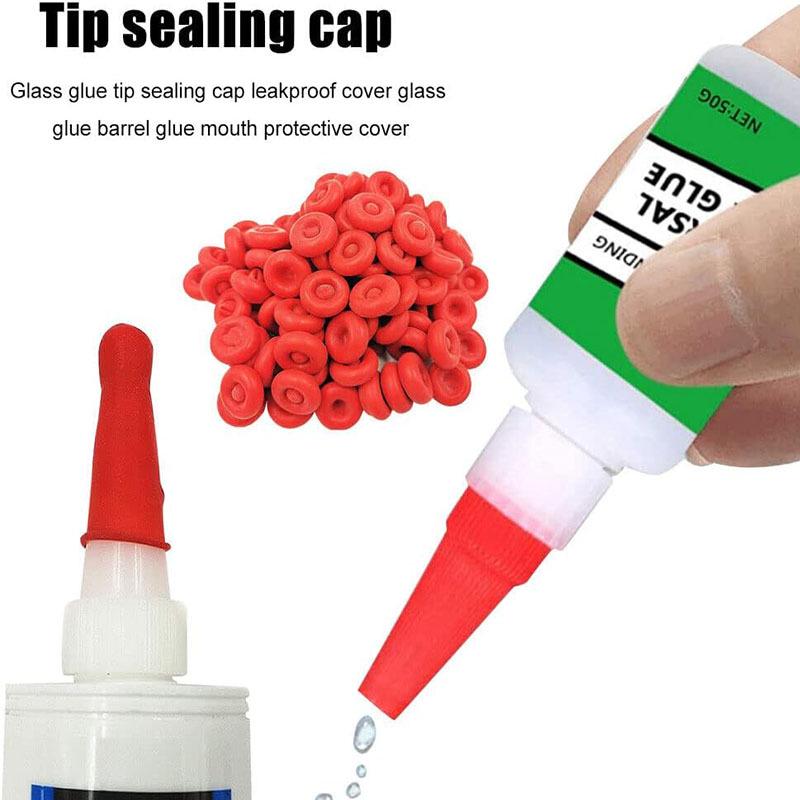 Cross-Border Glass Cap Nozzle Sealer: Protective Sleeve for Caulk, Glue, and Latex