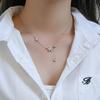 Floral Tassel Necklace, Sweet and Versatile, with A Girlish and Luxurious Feel, and A Niche Design for The Collarbone Chain