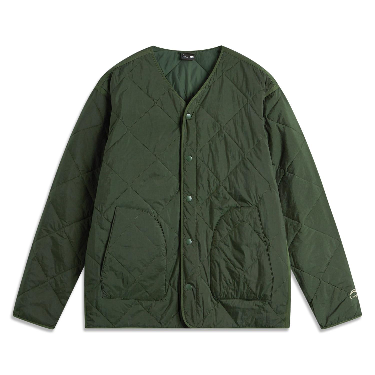 Li Ning Sports Life Collection Puffer Jacket Men s Kelp Green AJMU147-1 XL