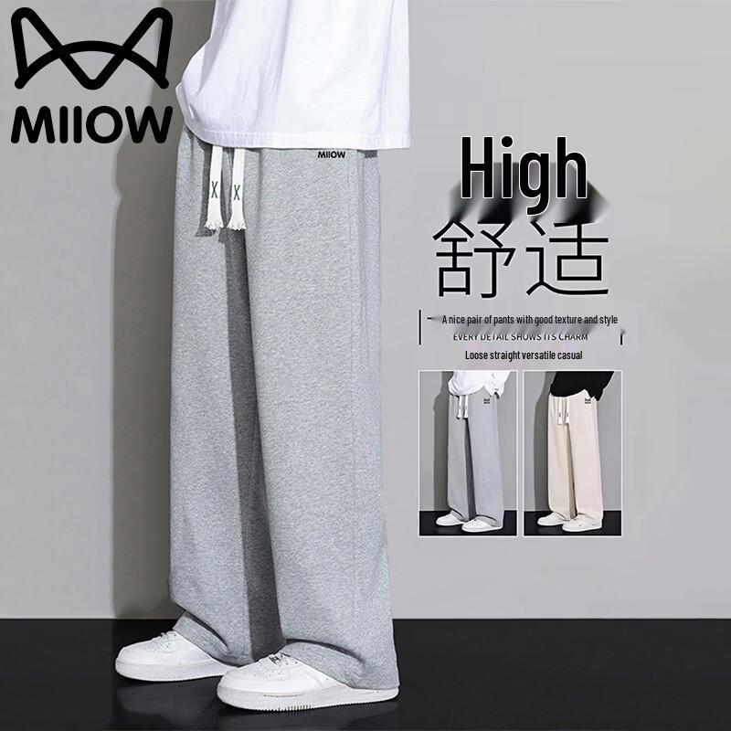 MiiOW Men s Casual Straight-Leg Trousers 3XL