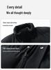 Autumn Winter 2025 Men's Stand Collar Thick Velvet Padded Cotton Jacket