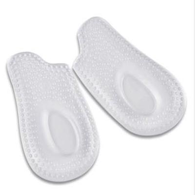 1Pair Soft Silicone Gel Insoles Heel Cushion Soles Pain Relief Support Shoe Pad