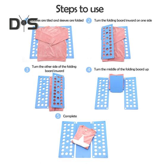 Shirt Folding Board T-Shirt Clothes Folder Strong Sturdy Easy To Use Wide Application Laundry Organizer Shirt Folder