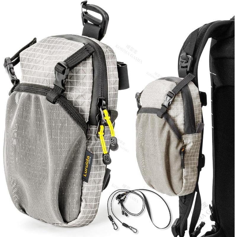 Water Bottle Holder Bag Phone Pocket And Quick-Adjust Strap Waterproof 420D Nylon For Cycling Hiking Camping Essentials