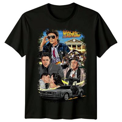 Zurück in die Zukunft (1985) Vom Filmposter inspiriertes T-Shirt Retro-T-Shirt Unisex-Geschenk