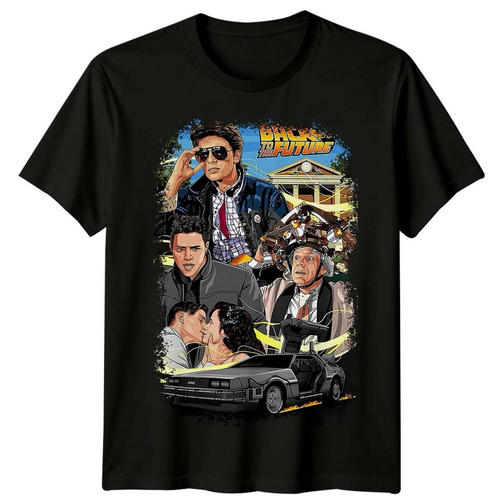 

Back to the Future (1985) Movie Poster Inspired T-Shirt Retro Tee Unisex Gift XL