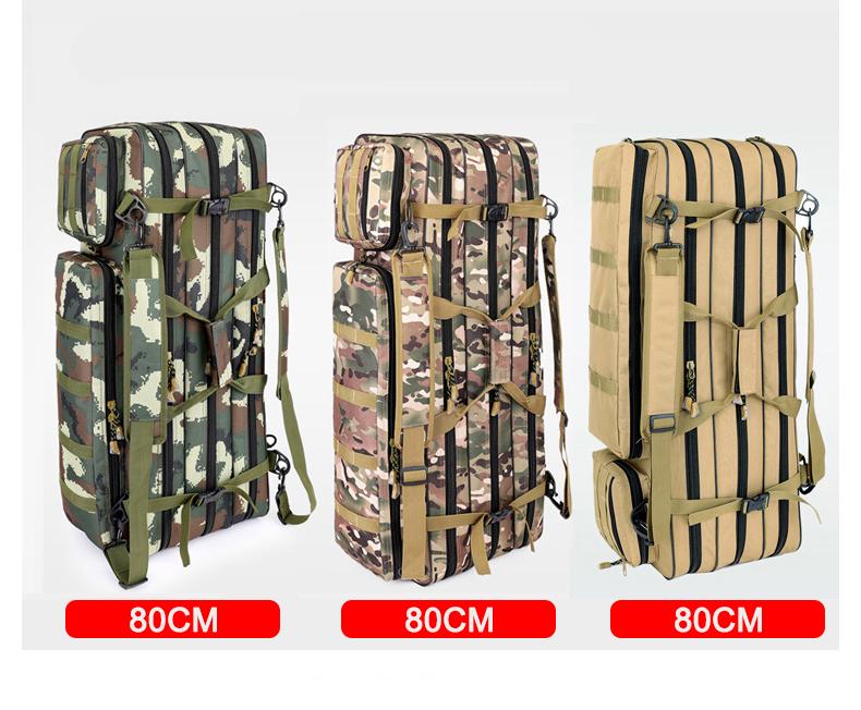 3 katmanlı 80 cm/100 cm/120 cm Oxford Balıkçılık Çanta Erkekler Olta Çanta Omuz Balıkçılık Çanta Sırt Çantası Çanta Açık Spor XA234G Mücadele