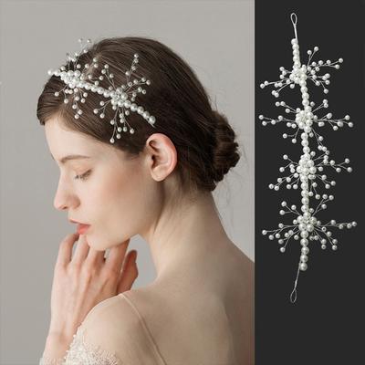 1 Stück Stirnband Handgefertigte Accessoires Braut Perle Geschenk Kunststoff Elegant Stirnband Hochzeit Schlichtheit