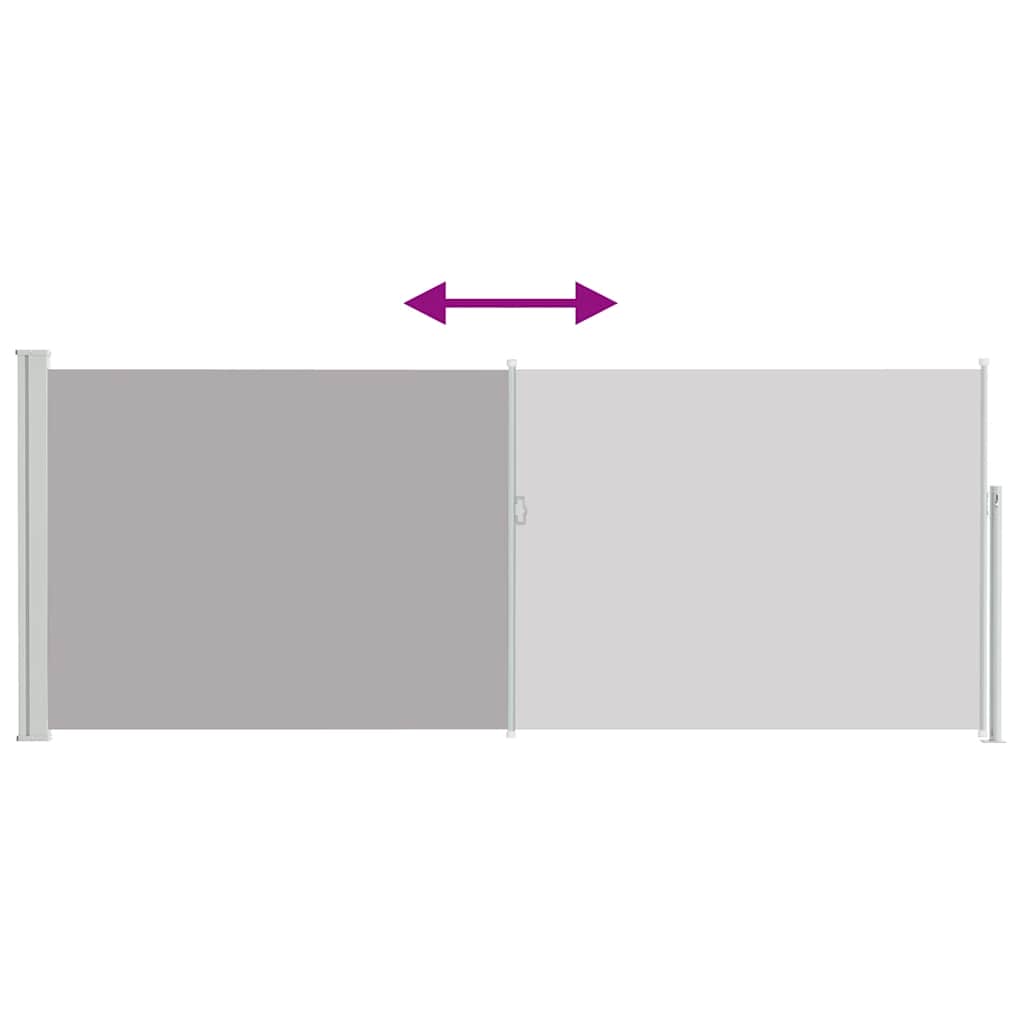 Retractable Side Awning 120 x 300 cm Grey