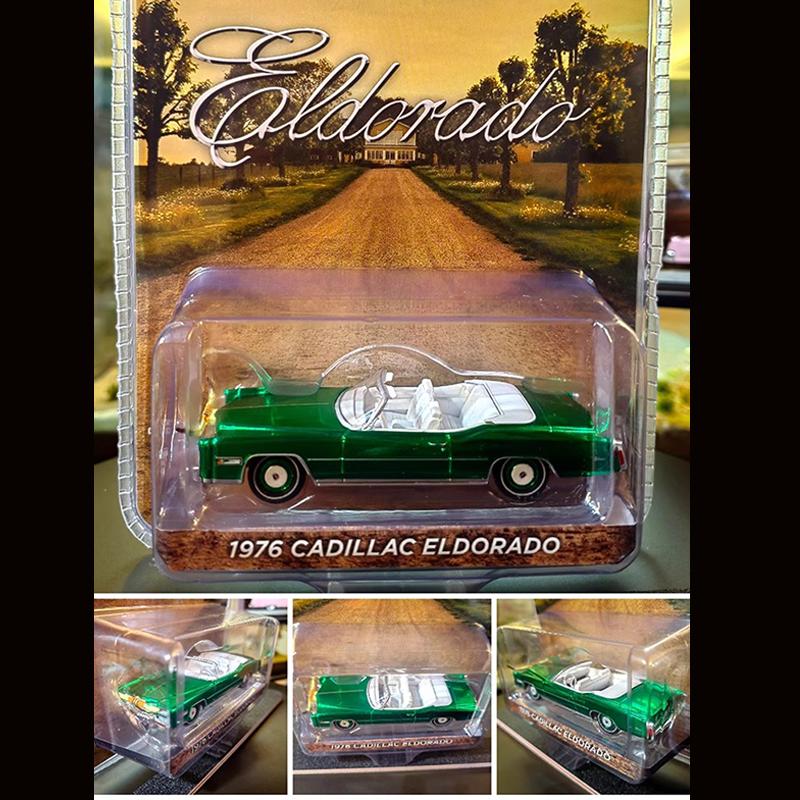 Greenlight 1:64 1973 Cadillac Diwei 1976 Cadillac Eldorado Convertible Simulation Alloy Miniature Diecast Car Model Toy Gift