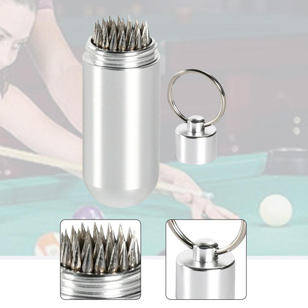 Pool Cue Tip Repair Tool Snooker Cue Tip Shape Professional Aluminum Portable