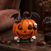 Vivid Skeleton Figurines Halloween Pumpkin Ghost Bat Skull Figurine Cute Resin Handcrafted Props Tabletop Ornaments for Home Party Shelf Mantels