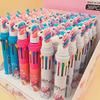 10 Colors In 1 Pc Ballpoint Pen School Office Supply Gift Stationery Papelaria Escolar
