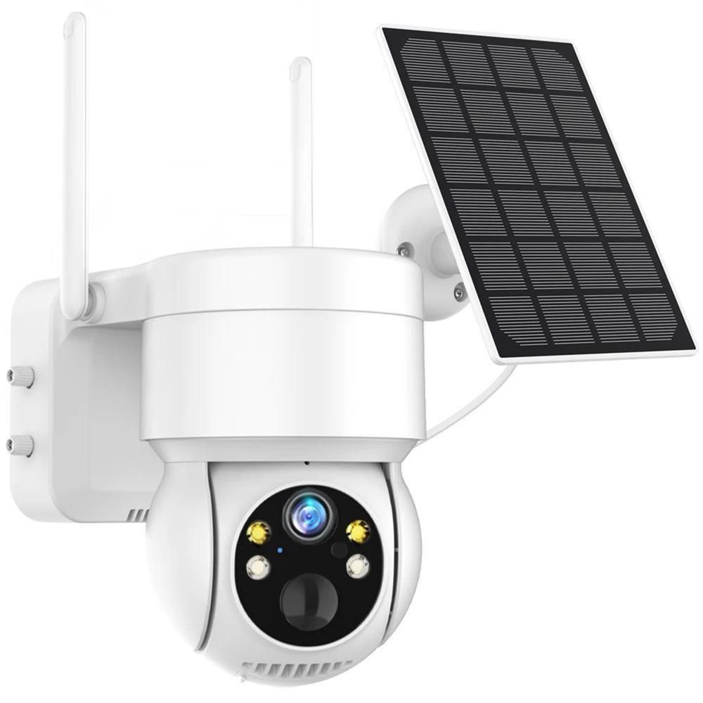 

4MP Solar-Powered Outdoor Wireless Camera with WiFi, Battery Charging, and Color Night Vision