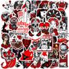 50PCS Gothic Stickers Pack Cool Stickers for Laptop, Water Bottles, Guitar, Computer, Phone, Travel Case, Helmet, Car, Goth Stickers for Adults
