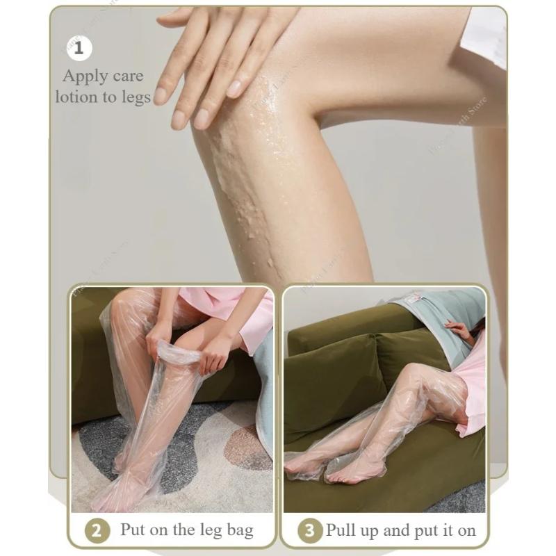 Bolsas para Tratamientos de Manos o Pies-5/10/20 Pares Película Hidratante Transparente Engrosada para Salones de Belleza Bolsas para Calcetines y Guantes