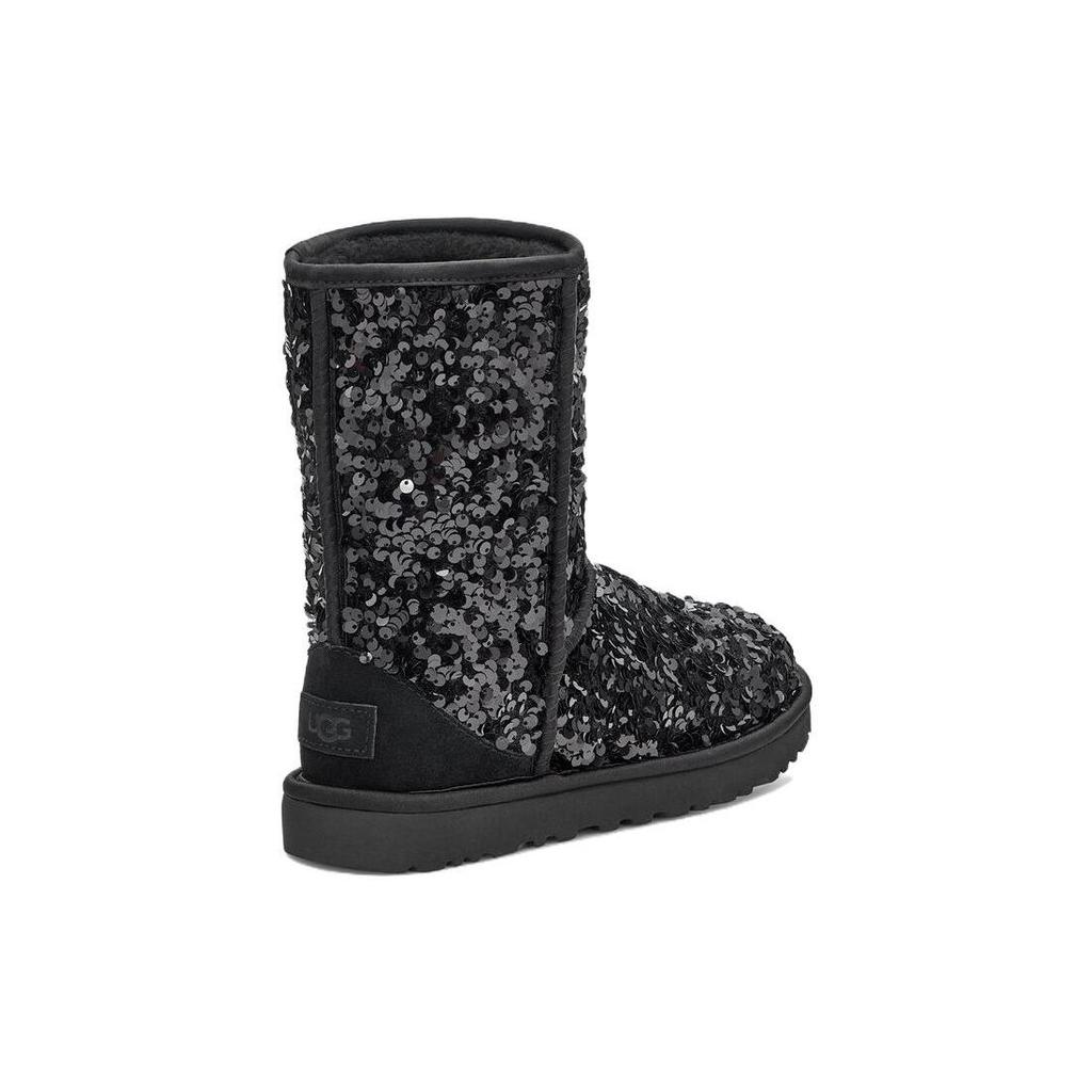 UGG Classic Short 'Sequin Black Grey' Women's 1130650-BLK