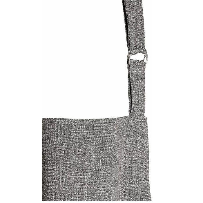 Tablier - Fils Flammé Gris Carbone - 70 X 85 Cm - 100% Polyester Recyclé - Sangle Ajustable