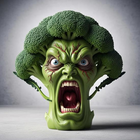 Screaming Vegetables Figurine Resin Emotional Veggies Ornament Evil Screaming Carrot