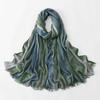 Tie Dye Ombre Headscarf Fringed Head Wrap Vintage Hijab Scarf  Vacation