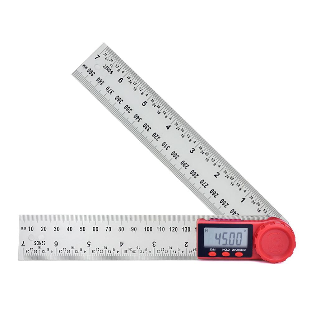 200mm 8'' Digital Angle Finder Ruler Protractor Inclinometer  Electron Goniometer  Angle Length Measuring Tool