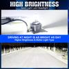2 Pezzi 80000Lm Lampadine LED per Fari D3S 300W D1S D2S D4S D1R D2R D3R D4R Turbo LED CSP Tubo Doppio in Rame Luci per Fari BMW Benz Volvo 6000K Bianco
