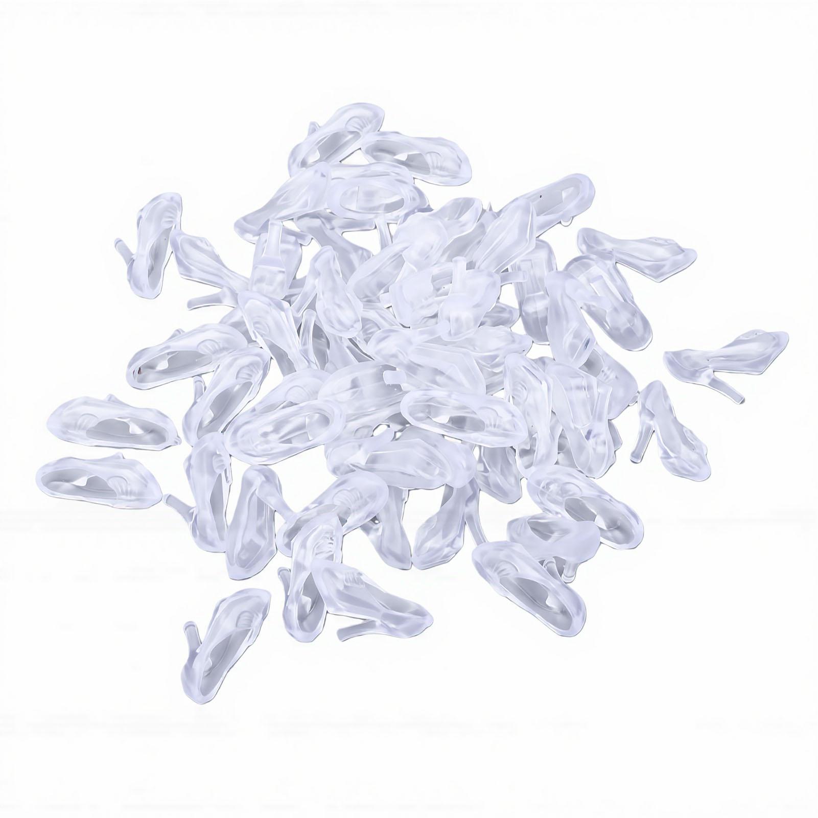 30 Pairs Plastic High Heels Shoes High Heels Doll Shoes for Craft Decor