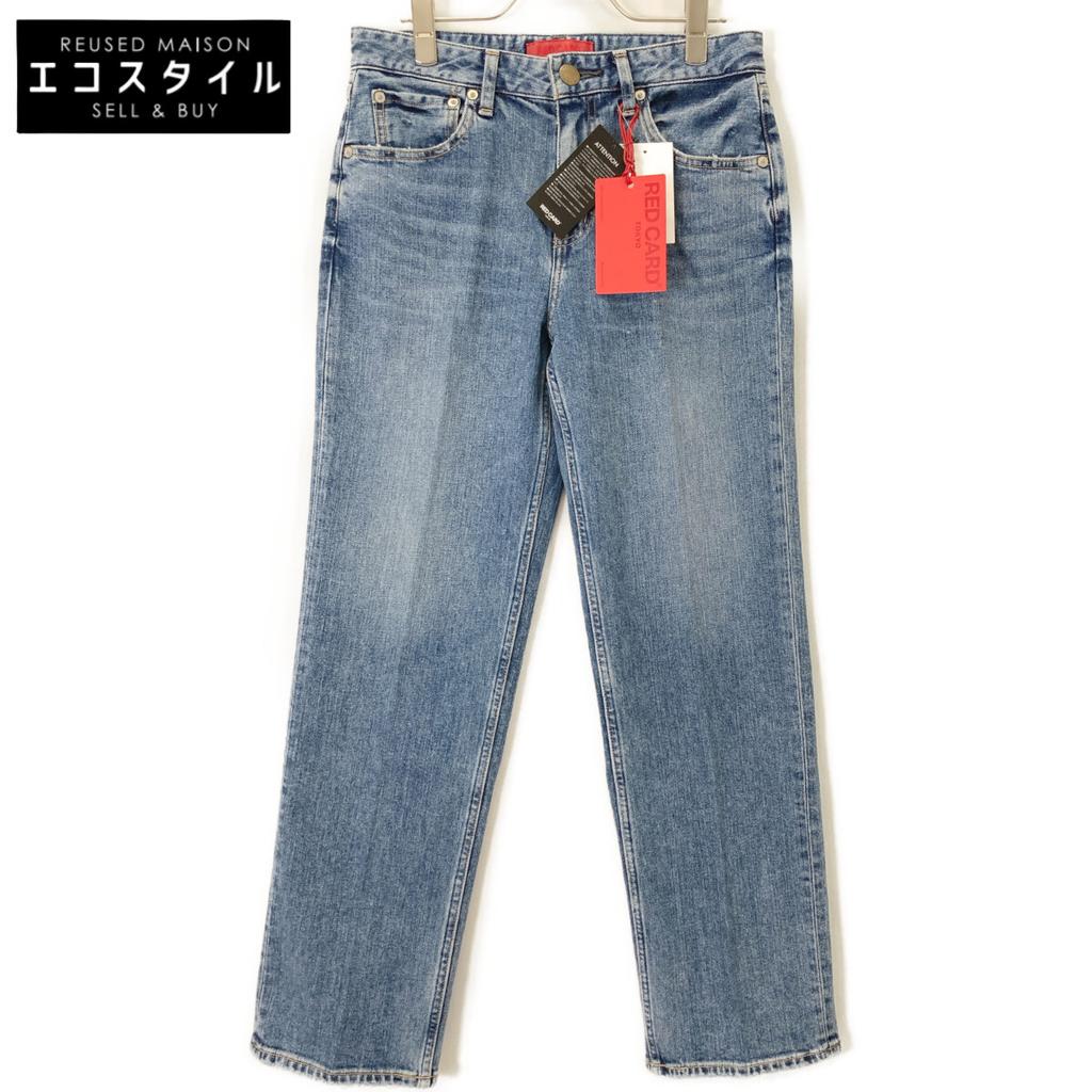 RED CARD Arrows Special Order 12W103BY Funk Cobalt Cotton Zip Fly Straight Denim Pants Bottoms 25 blueUsed
