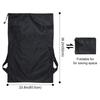 Adjustable Washing Drawstring Backpack Black Clothing Storage Bag Laundry Backpack  Camping