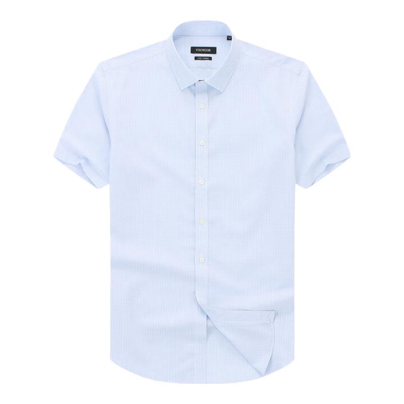 YOUNGOR Men s Summer Business Casual Short Sleeve Shirt 43
