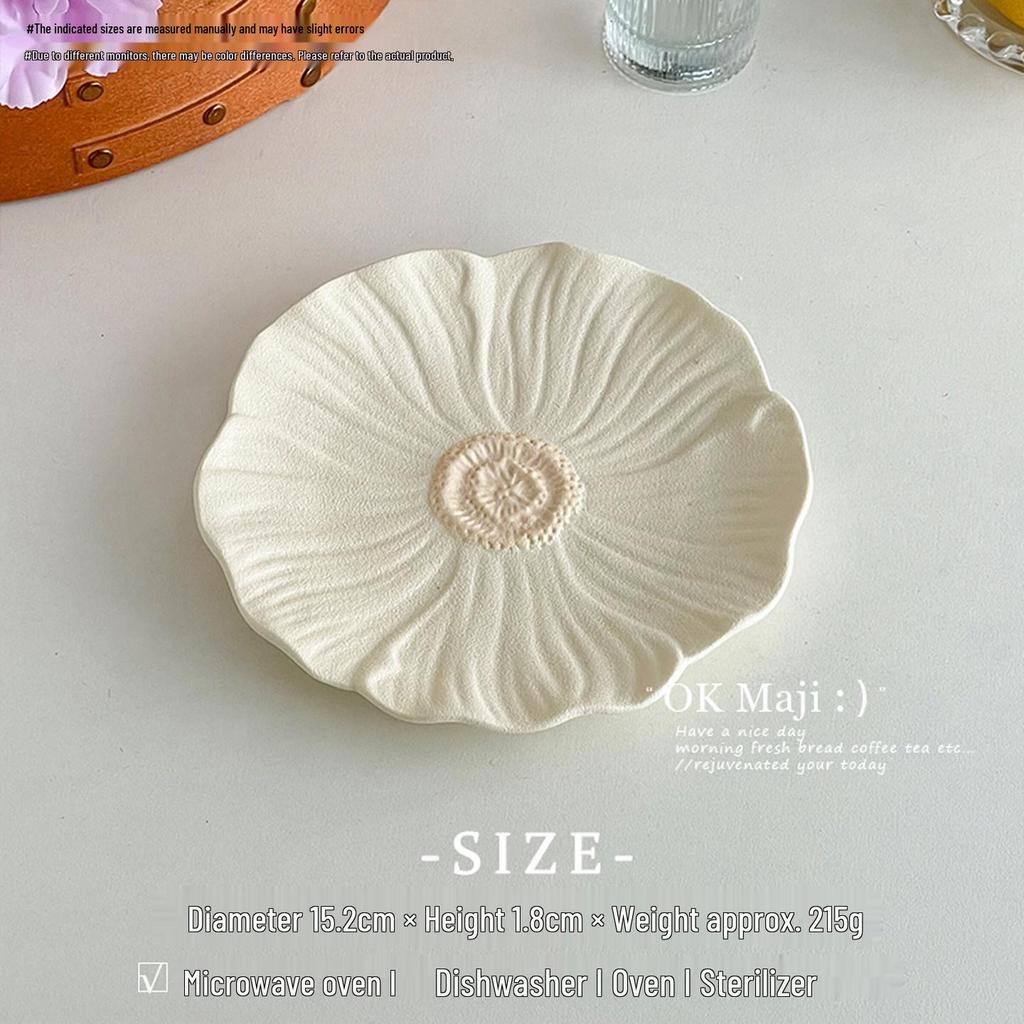 Exquisite Ceramic Breakfast and Dessert Plate for Elegant Table Settings