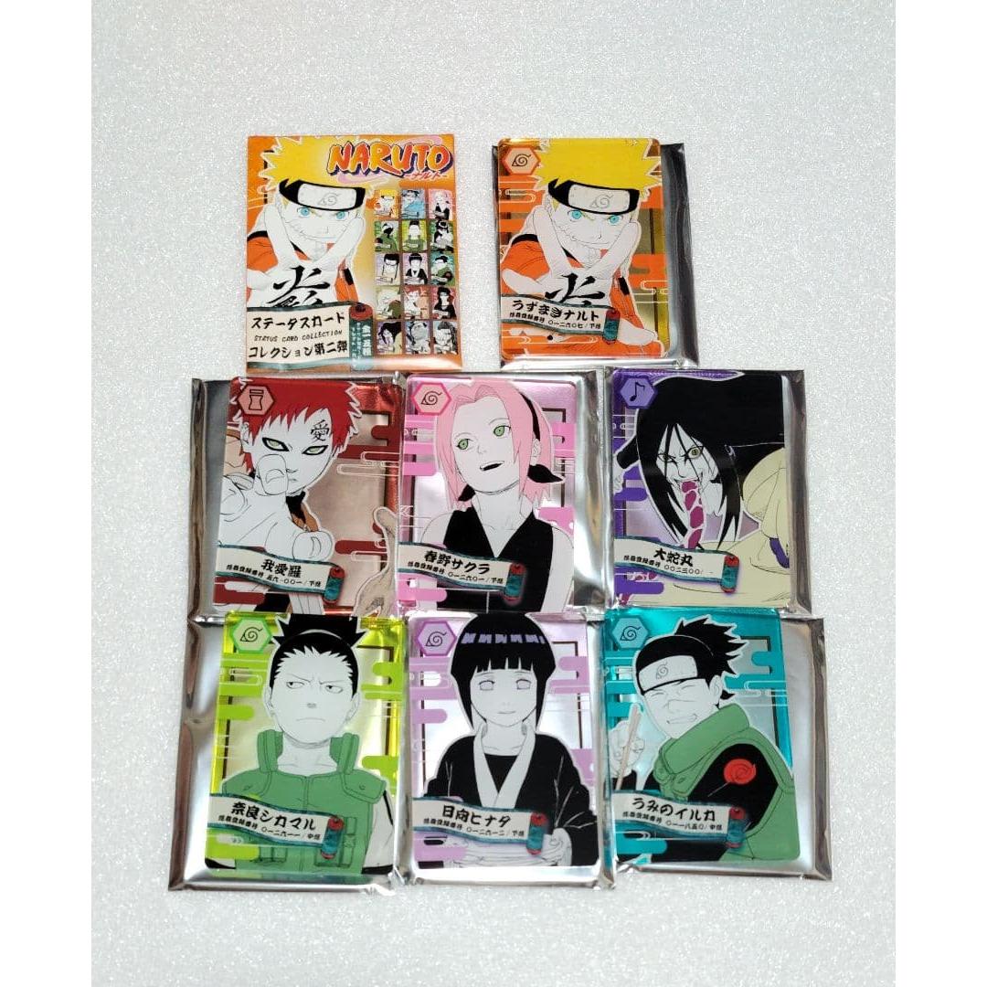 Used NARUTO status card 7-piece set