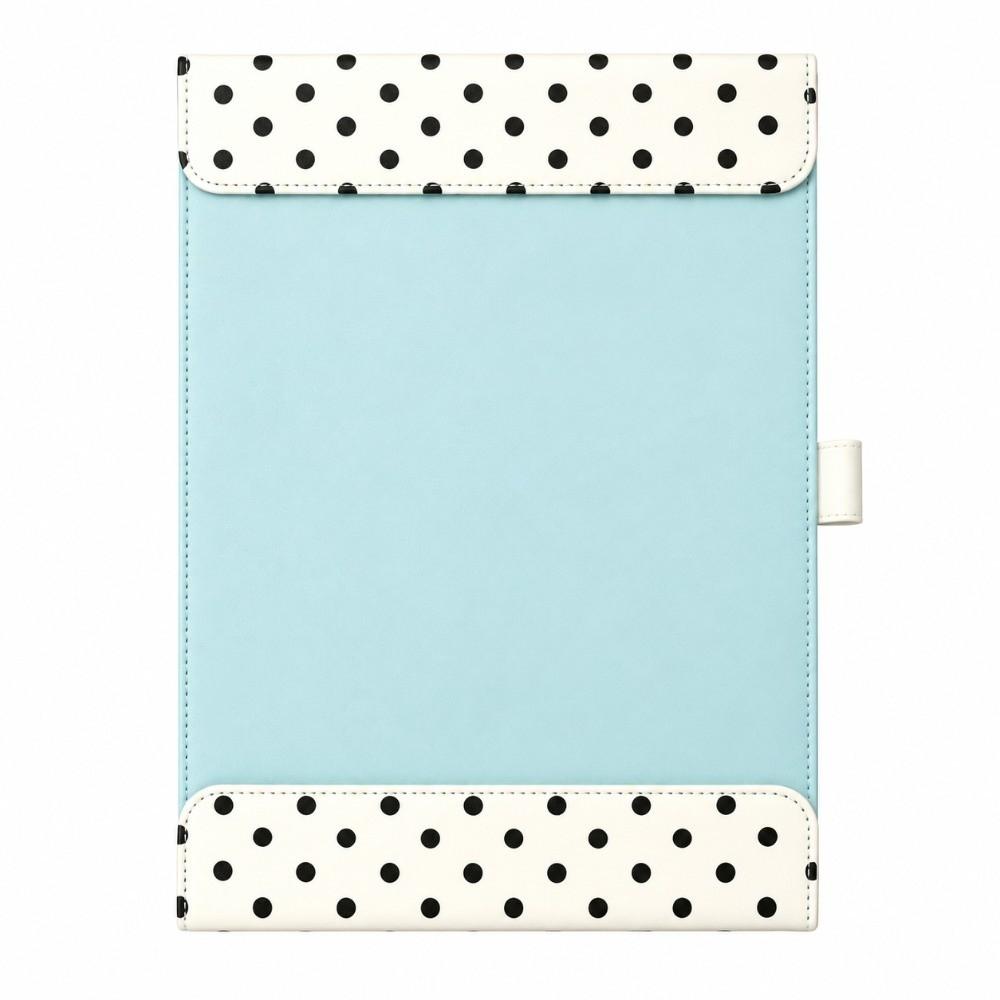PU Leather A4 Magnetic Folder Polka Dot Pattern Writing Pad Paper Clipboard  School Office Supplies