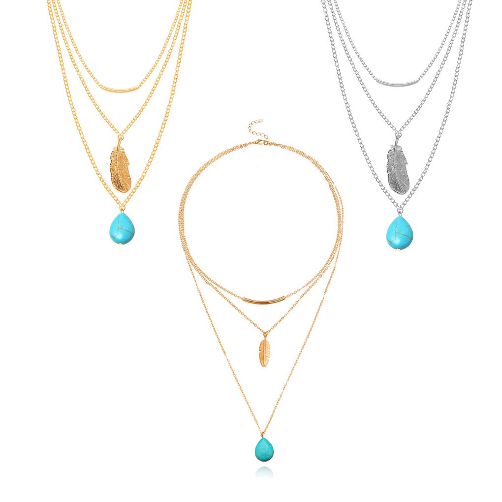 Fashion Chain Necklace Delicate Adjustable Leaves Elegant Sturdy Hanging Pendants Valentines Day Layered Necklaces for Women