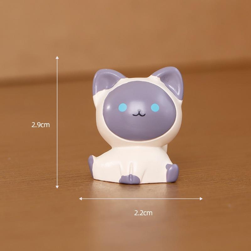 Micro-landscape Decorative Items Resin Handicrafts Desktop Small Ornaments Cartoon Cute Dolls Car Cat Ornaments