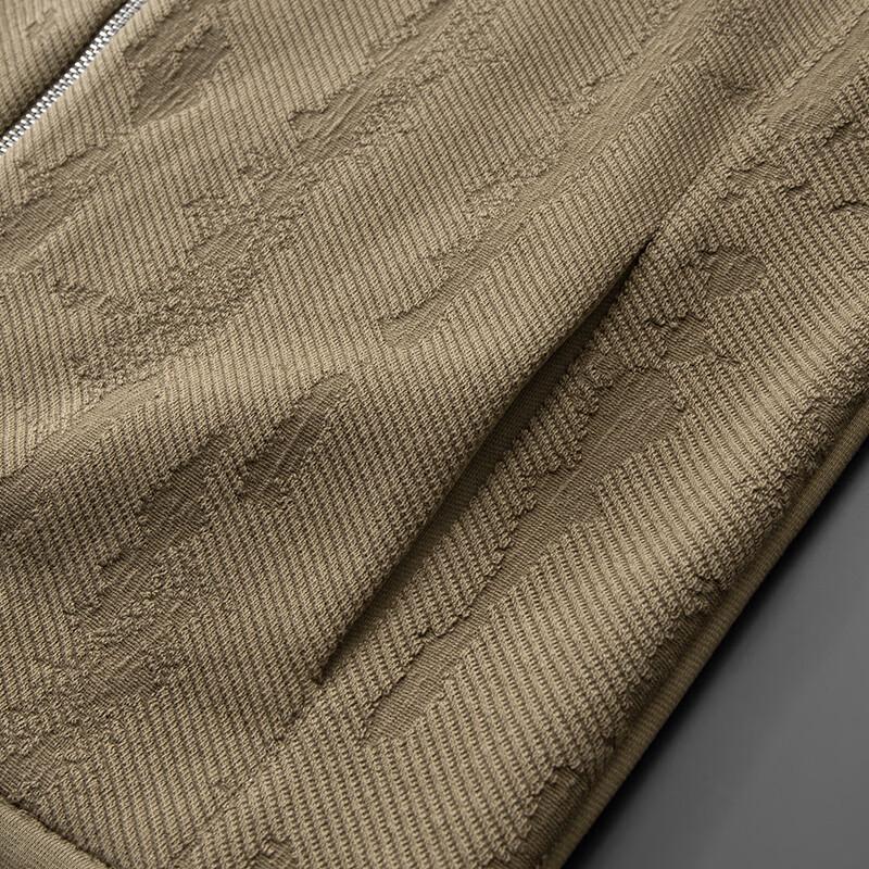 Dibinze Men's Plus Size Knit Stand-Collar Casual Jacket