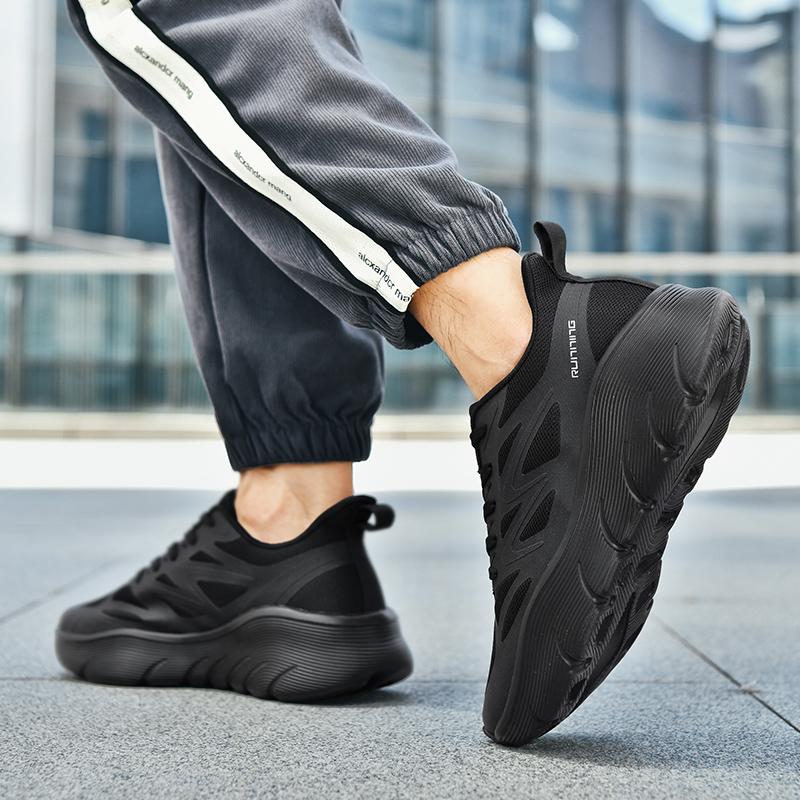 Breathable and Shock-absorbing Lightweight Mesh Sports Shoes  Comfortable and Soft Soled Couple Running Shoes36-47