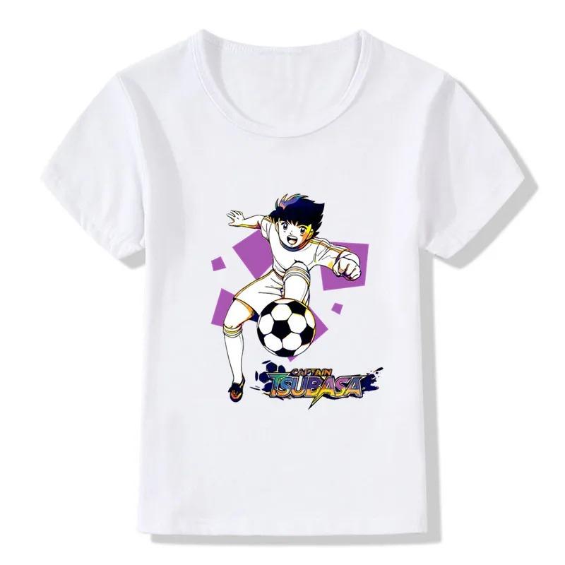 Anime Captain Tsubasa Le Petit Footballer Print Cartoon T-shirts Summer Kids T shirt Girls Boys Clothes Children Tops,HKP2309