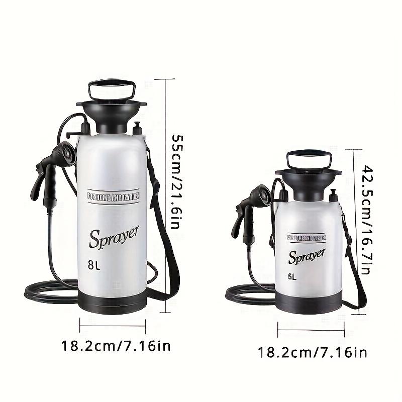 1pc 5 or 8L Outdoor Camping Portable Shower Surfing Rinse Kit Beach Hand Pump Portable Shower for Camping