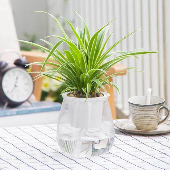 

Прочное дренажное отверстие для посадки, гладкая поверхность, круглый самополивающийся садовый цветочный горшок, садовые принадлежности, садовый цветочный горшок