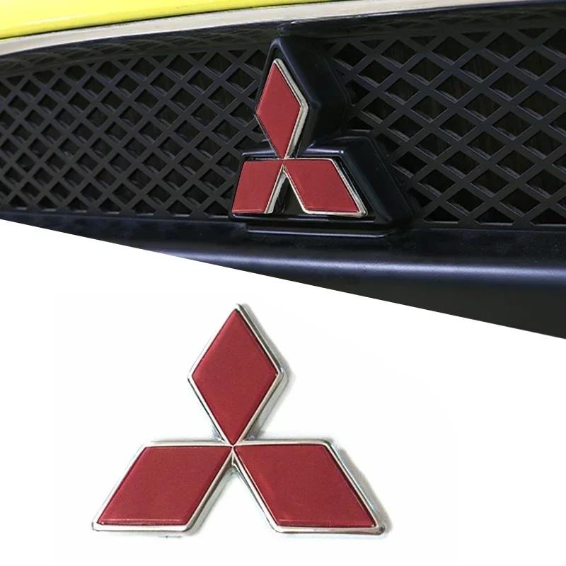 Car Front Grille Emblem Rear Trunk Badge Sticker for Mitsubishi Ralliart Lancer ASX Colt Pajero Outlander Eclipse EVO Colt L200 EQ1