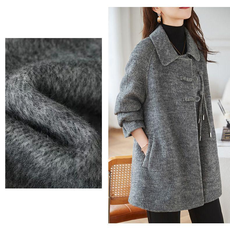 Women's Mid-Length Woolen Coat - Autumn/Winter 2025 Korean Style