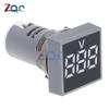 Square LED Digital Dual Display Voltmeter Ammeter Signal Lights Volt Voltage Gauge Current Tester Meter AC 60-500V 0-100A 220V