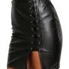2025 European & American Style High Waist Strap Skirt: New Trendy Women's Fashion with Hip Slit