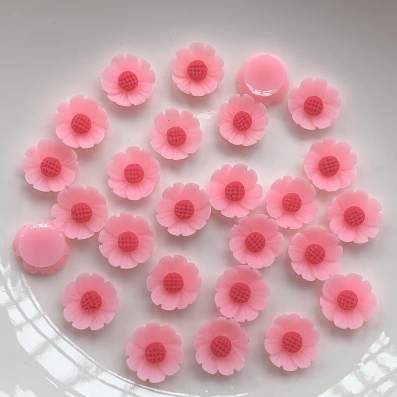 80Pcs/Pack 10mm Rose Flower Resin FlatBack Glue On Clothe/Bag Decoration DIY 80Pcs/Pack 10mm Rose Flower Resin FlatBack Glue On Clothe/Bag Decoration DIY