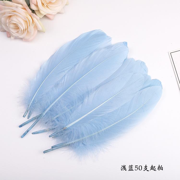 50Pcsdiy Feather Hard Big Floating Feather Wedding Dress Toddler Handmade Decorative Material Mask Feather